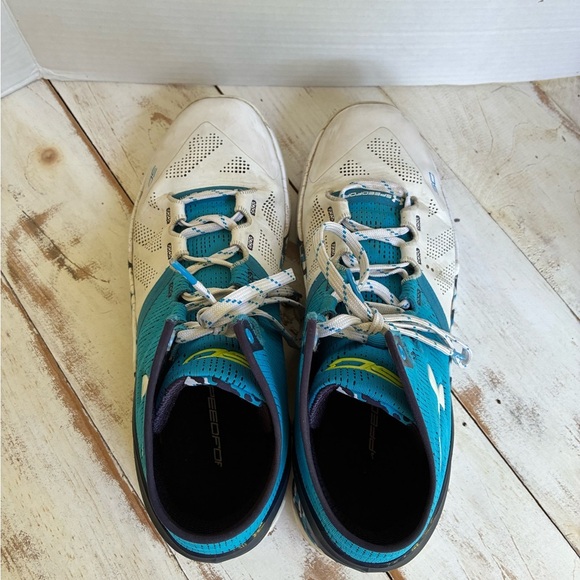 Under Armour Curry 2 Haight Street Blue & White Basketball Shoes hi-tops sz 11.5 - Picture 6 of 9